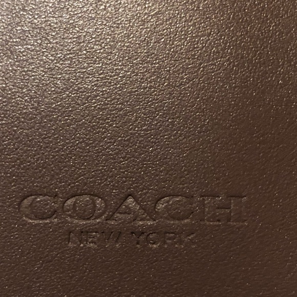 AUTHENTIC NWT COACH HERITAGE CARD CASE STYLE C3162 - QB/DARK TEAK - Picture 4 of 8